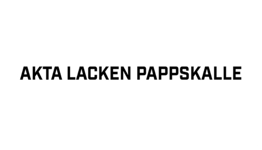 Akta lacken pappskalle